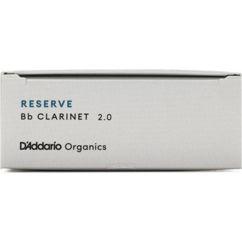  D'Addario Organics Reserve Bb Clarinet Reeds - 2.0 (10-pack)