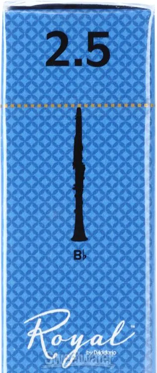  D'Addario RCB10 Royal Bb Clarinet Reed - 2.5 (10-pack)