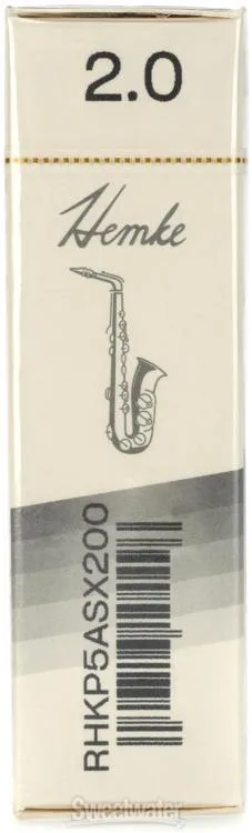  D'Addario RHKP5ASX200 - Frederick L. Hemke Alto Saxophone Reeds - 2.0 (5-pack)