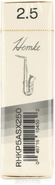  D'Addario RHKP5ASX250 - Frederick L. Hemke Alto Saxophone Reeds - 2.5 (5-pack)