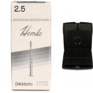 D'Addario Frederick L. Hemke Soprano Saxophone Reeds (5-pack) with Reed Vitalizer - 2.5