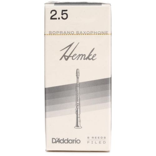  D'Addario Frederick L. Hemke Soprano Saxophone Reeds (5-pack) with Reed Vitalizer - 2.5