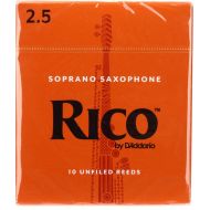 D'Addario Rico Soprano Saxophone Reeds - 2.5 (10-pack)