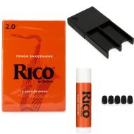 D'Addario RKA1020 - Rico Tenor Saxophone Reeds Accessories Bundle- 2.0 (10-pack)