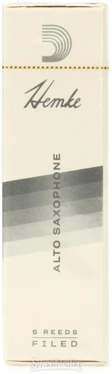  D'Addario RHKP5ASX400 - Frederick L. Hemke Alto Saxophone Reeds - 4.0 (5-pack)