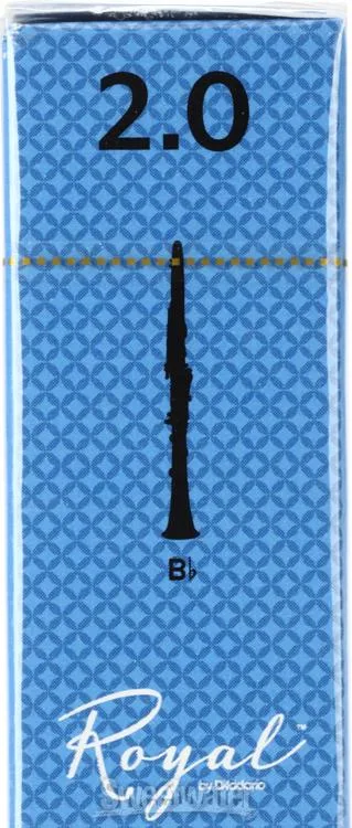  D'Addario RCB10 Royal Bb Clarinet Reed - 2.0 (10-pack)