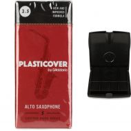 D'Addario Plasticover Alto Saxophone Reeds (5-pack) with Reed Vitalizer - 2.5