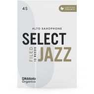 D'Addario Organics Select Jazz Filed Alto Saxophone Reeds - 4 Soft (10-pack)