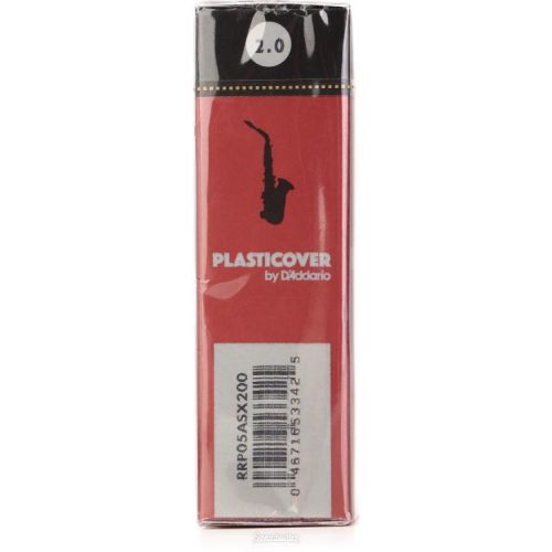  D'Addario RRP05ASX200 - Plasticover Alto Saxophone Reeds - 2.0 (5-pack)