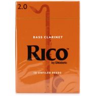 D'Addario REA1020 Rico Bass Clarinet Reed - 2.0 (10-pack)