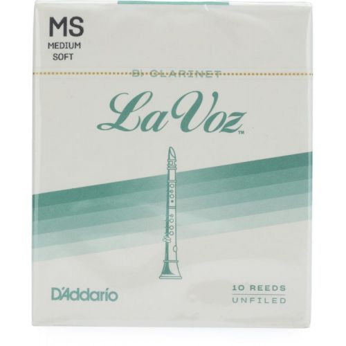  D'Addario La Voz Bb Clarinet Reeds (10-pack) with Reed Vitalizer - Medium Soft