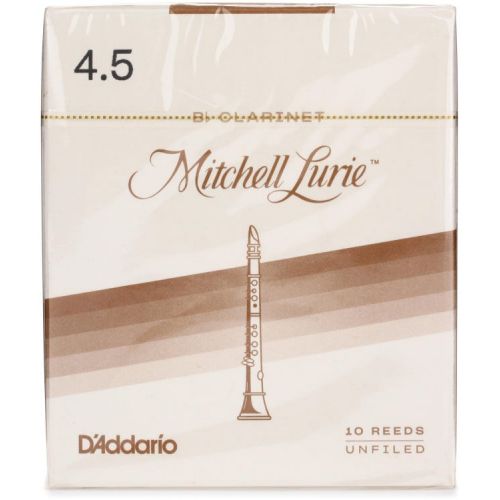  D'Addario Mitchell Lurie Bb Clarinet Reed (10-pack) with Reed Vitalizer Case - 4.5