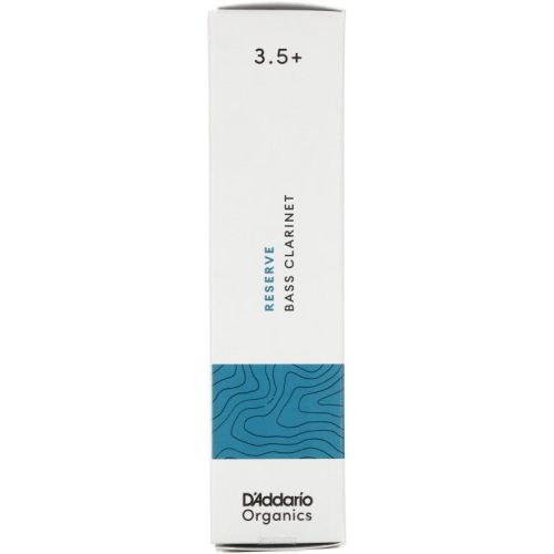  D'Addario Organics Reserve Bass Clarinet Reeds - 3.5+ (5-pack)