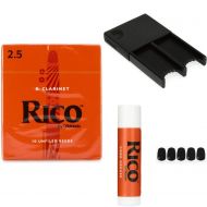 D'Addario RCA10 Rico Bb Clarinet Reed Accessories Bundle - 2.5 (10-pack)