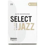 D'Addario Organics Select Jazz Filed Alto Saxophone Reeds - 2 Soft (10-pack)