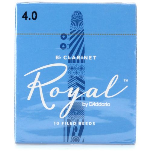  D'Addario Royal Bb Clarinet Reeds (10-pack) with Reed Vitalizer - 4.0