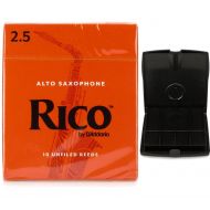 D'Addario Rico Alto Saxophone Reeds (10-pack) with Reed Vitalizer - 2.5