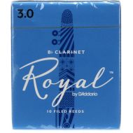 D'Addario RCB10 Royal Bb Clarinet Reed - 3.0 (10-pack)