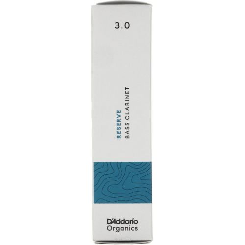  D'Addario Organics Reserve Bass Clarinet Reeds - 3.0 (5-pack)