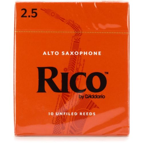  D'Addario RJA1025 - Rico Alto Saxophone Reeds Accessories Bundle - 2.5 (10-pack)