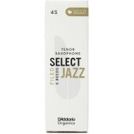 D'Addario Organics Select Jazz Filed Tenor Saxophone Reeds - 4 Soft (5-pack)