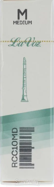  D'Addario RCC10MD La Voz Bb Clarinet Reed - Medium (10-pack)