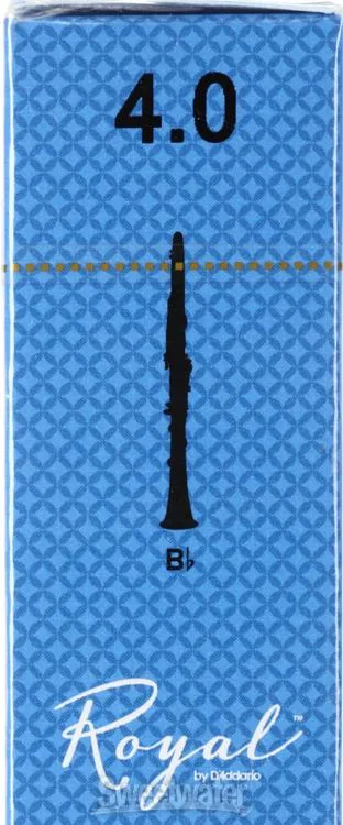  D'Addario RCB10 Royal Bb Clarinet Reed - 4.0 (10-pack)