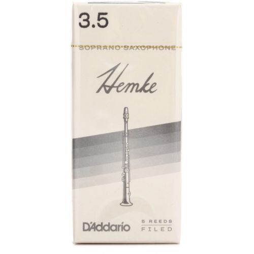  D'Addario Frederick L. Hemke Soprano Saxophone Reeds (5-pack) with Reed Vitalizer - 3.5