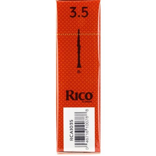  D'Addario RCA1035 Rico Bb Clarinet Reed - 3.5 (10-pack)