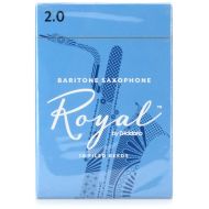 D'Addario RLB1020 - Royal Baritone Saxophone Reeds - 2.0 (10-pack)