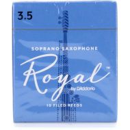 D'Addario RIB1035 - Royal Soprano Saxophone Reeds - 3.5 (10-pack)