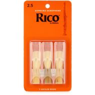 D'Addario RIA0325 - Rico Soprano Saxophone Reeds - 2.5 (3-pack)