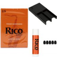 D'Addario RKA1025 - Rico Tenor Saxophone Reeds Accessories Bundle - 2.5 (10-pack)