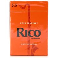 D'Addario REA1035 Rico Bass Clarinet Reed - 3.5 (10-pack)