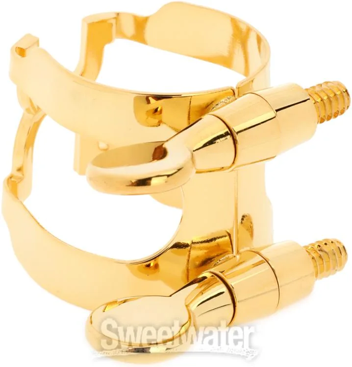  D'Addario HSS1G H Soprano Saxophone Ligature and Cap - Gold