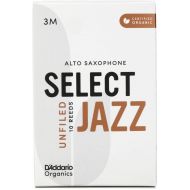 D'Addario Organics Select Jazz Unfiled Alto Saxophone Reeds - 3 Medium (10-pack)