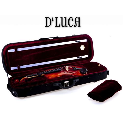  D'Luca DLuca VC-380 Oblong Full Size Violin Case with Hygrometer