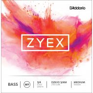 DAddario Zyex Bass String Set, 3/4 Scale, Medium Tension