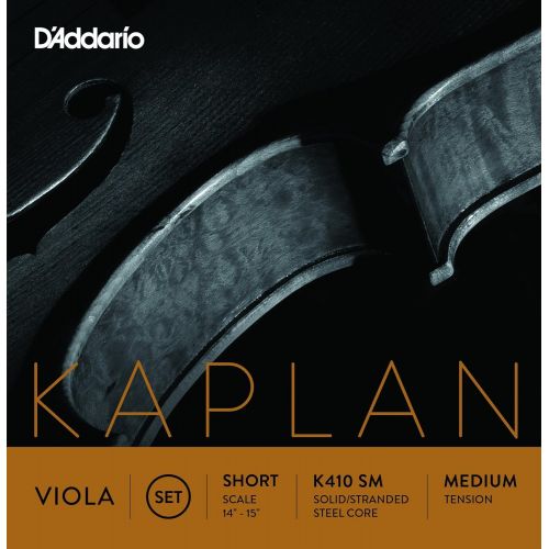  DAddario Kaplan Viola String Set, Short Scale, Medium Tension