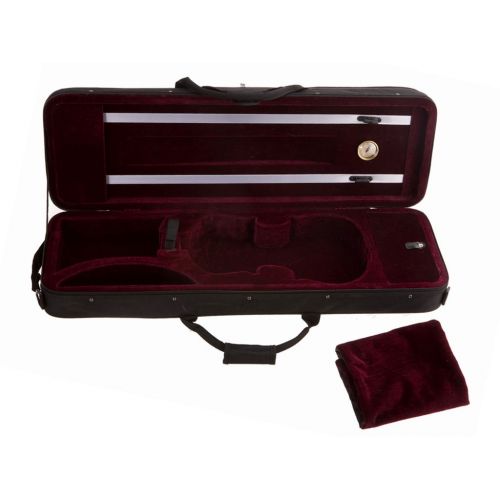  DLuca VCM-200 Oblong Full Size Violin Case With Hygrometer