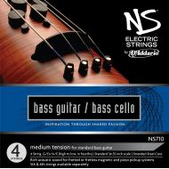 DAddario NS Electric Bass/Cello String Set, 4/4 Scale, Medium Tension