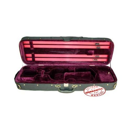  DLuca CP03 Oblong Violin Case Burgundy - 4/4