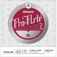 DAddario Pro-Arte Violin String Set with Wound E, 4/4 Scale, Medium Tension