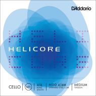 D’Addario H510 Helicore Cello String Set, 4/4 Scale Medium Tension (1 Set) Stranded Steel Core for Optimum Playability and Clear, Warm Tone  Versatile and Durable  Sealed Pouch