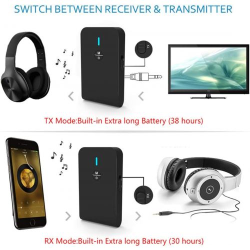  DUTTY 5.0 Bluetooth Adapter Wireless Audio Bluetooth Transmitter Receiver for PC TV Car 3.5mm AUX Music Receiver Sender Adaptador