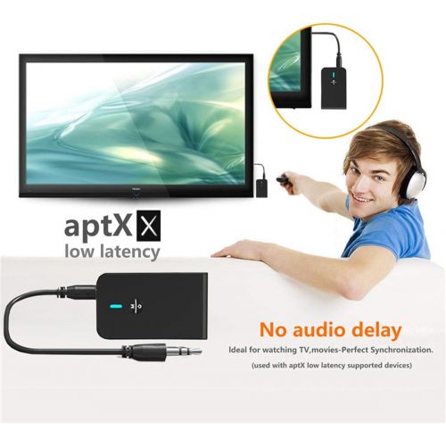  DUTTY 5.0 Bluetooth Adapter Wireless Audio Bluetooth Transmitter Receiver for PC TV Car 3.5mm AUX Music Receiver Sender Adaptador