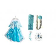 D & D Dressup Frozen Dress-Deluxe Elsa Dress-Up Package-Includes Dress & Accessories