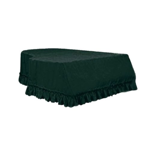  D DOLITY 3 Colors Choice Dustproof Piano Cloth Cover Velvet Bordered Grand Piano Dust Protective 61x57 x20inch - Green