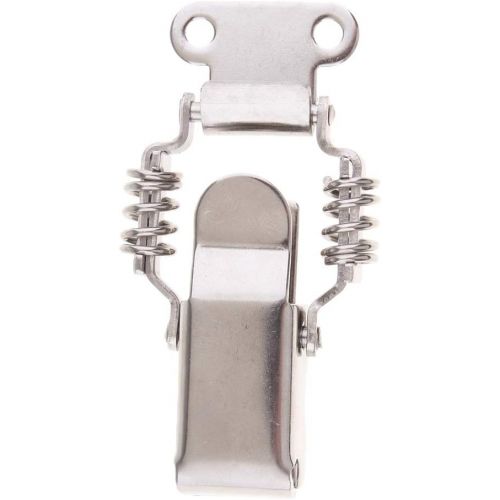  D DOLITY Heavy Duty Stainless Steel Spring Draw Toggle Latch Lock Cabinet Box Hasp Latch - 56x40mm