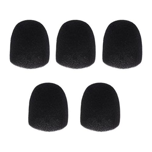  [아마존베스트]D Dolity 5pcs Headset Mini Earphone Microphone Windscreen Foam Cap Protective Case